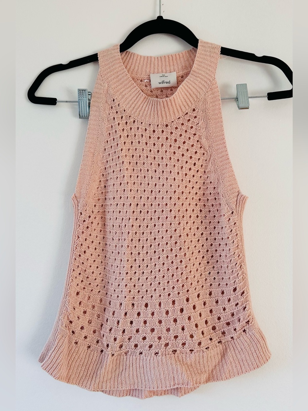 Wilfred Pink Sleeveless Knit Tank Top size XXS